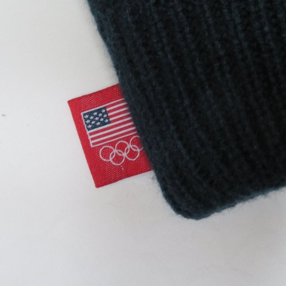 TEAM USA Womens Knit Mittens Gloves Size Adult Winter Olympic Red White Blue - Picture 3 of 7